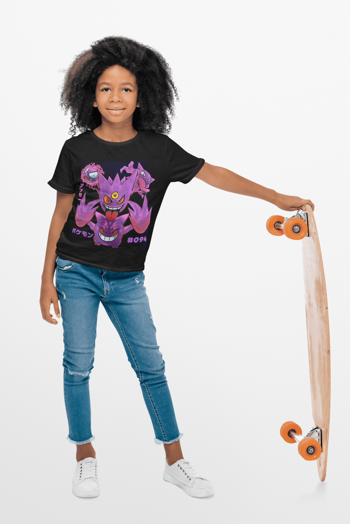 Polera Pokemon Gengar evolucion KIDS - amplitudmodulada