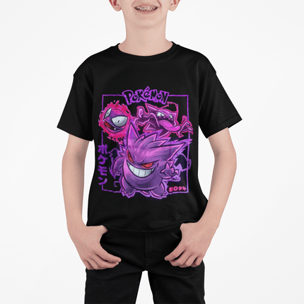 Polera Pokemon Gengar full KIDS - amplitudmodulada