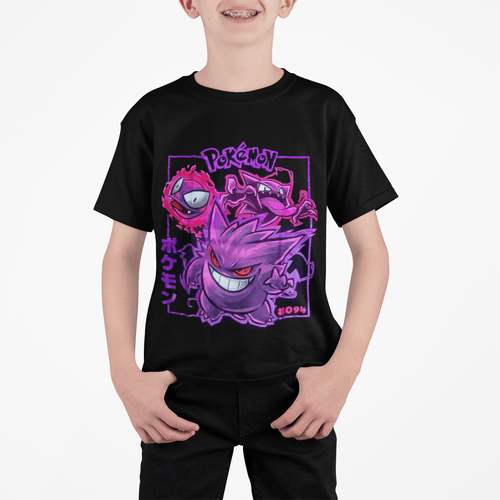 Polera Pokemon Gengar full KIDS - amplitudmodulada