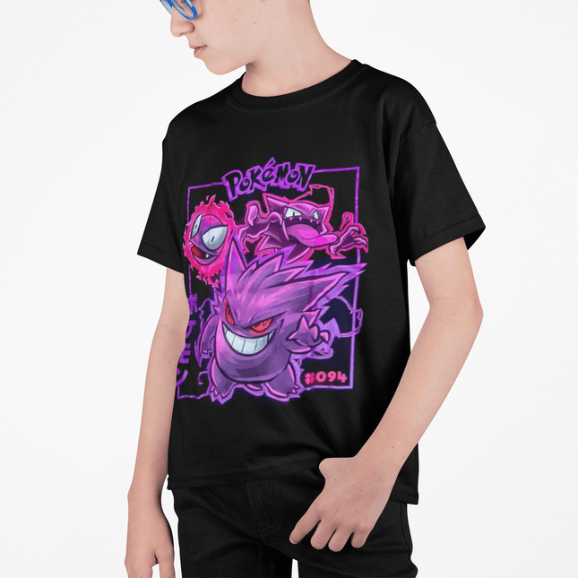 Polera Pokemon Gengar full KIDS - amplitudmodulada