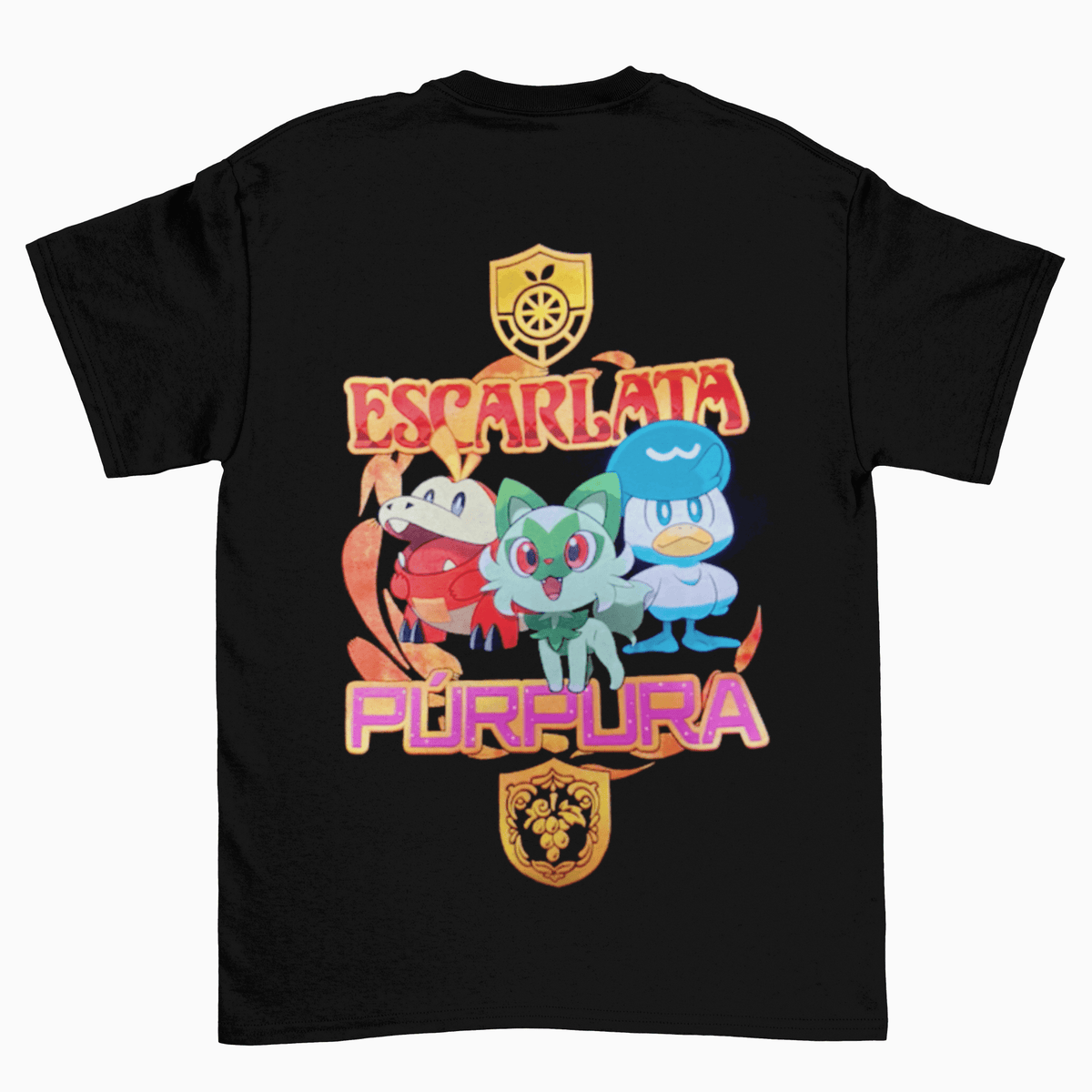 Polera Pokemon purpura Escarlata - amplitudmodulada