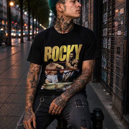 Polera Rocky Balboa VS Apollo Creed - amplitudmodulada