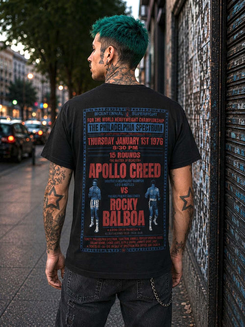 Polera Rocky Balboa VS Apollo Creed - amplitudmodulada