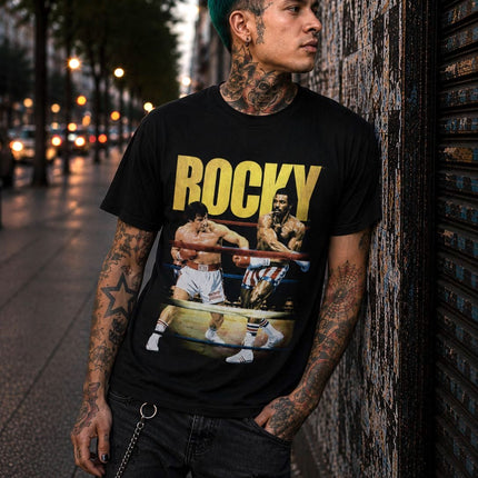 Polera Rocky Balboa VS Apollo Creed - amplitudmodulada