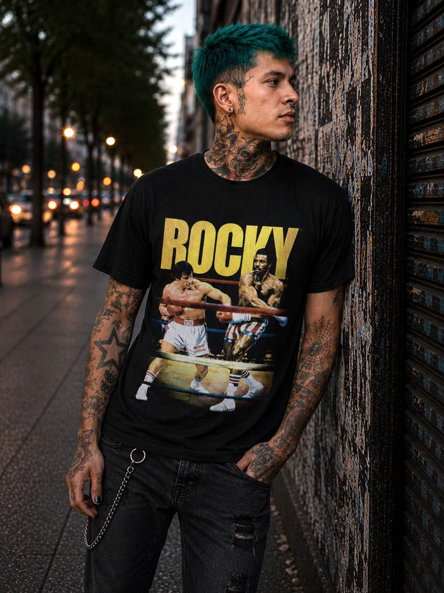 Polera Rocky Balboa VS Apollo Creed - amplitudmodulada