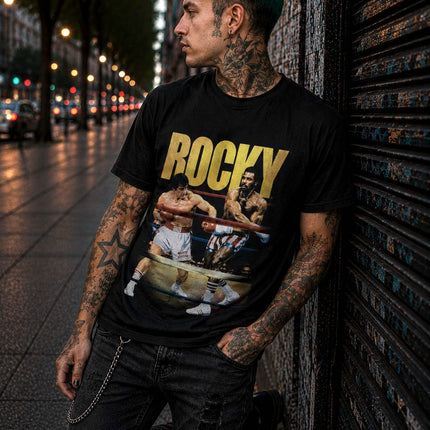 Polera Rocky Balboa VS Apollo Creed - amplitudmodulada