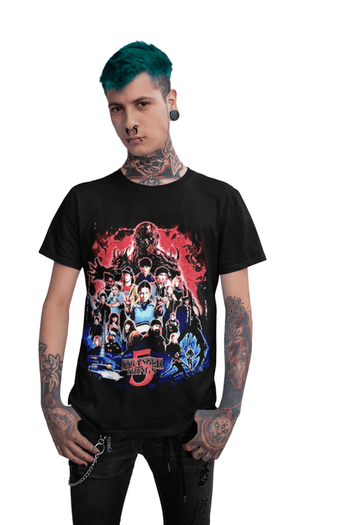 Polera stranger things 5 - amplitudmodulada