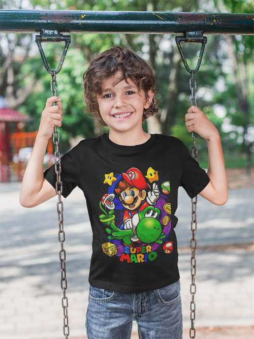 Polera Super Mario Yoshi KIDS - amplitudmodulada
