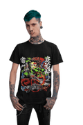 Polera Tanjiro fuego y agua Kimetsu No Yaiba - amplitudmodulada