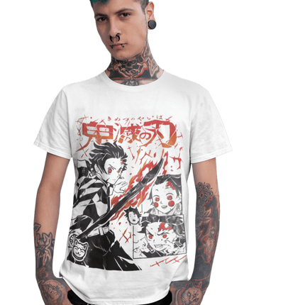 polera tanjiro kamado fuego - amplitudmodulada