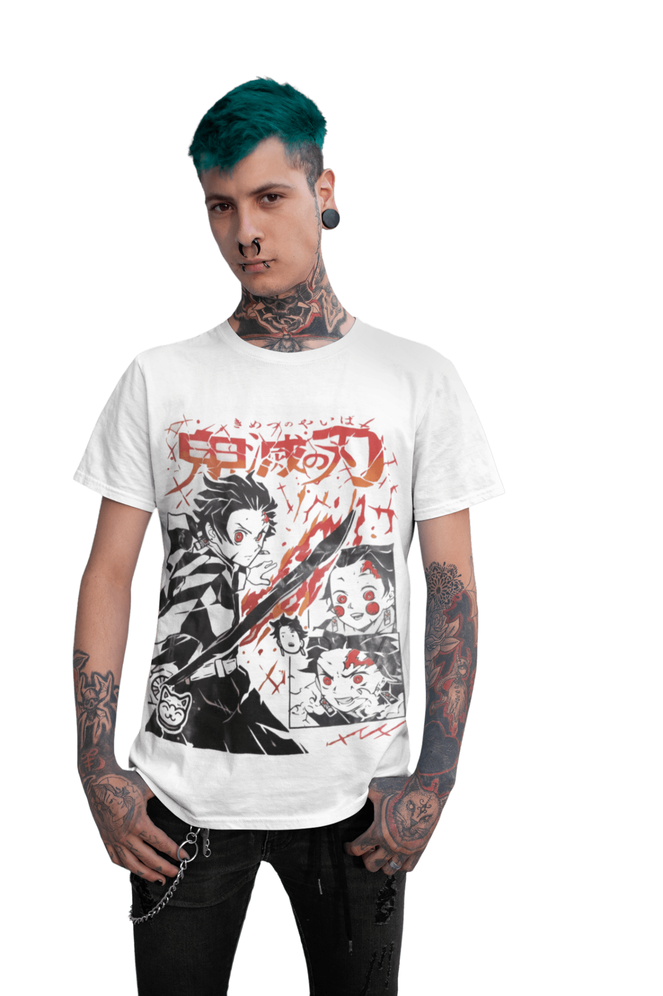polera tanjiro kamado fuego - amplitudmodulada