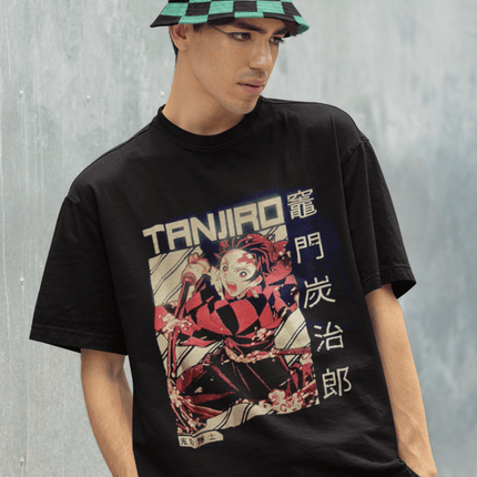 Polera Tanjiro Kamado cafe kimetsu no yaiba - amplitudmodulada
