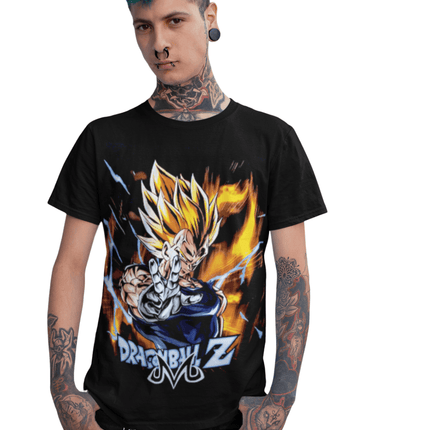 Polera Vegeta dragon ball z - amplitudmodulada