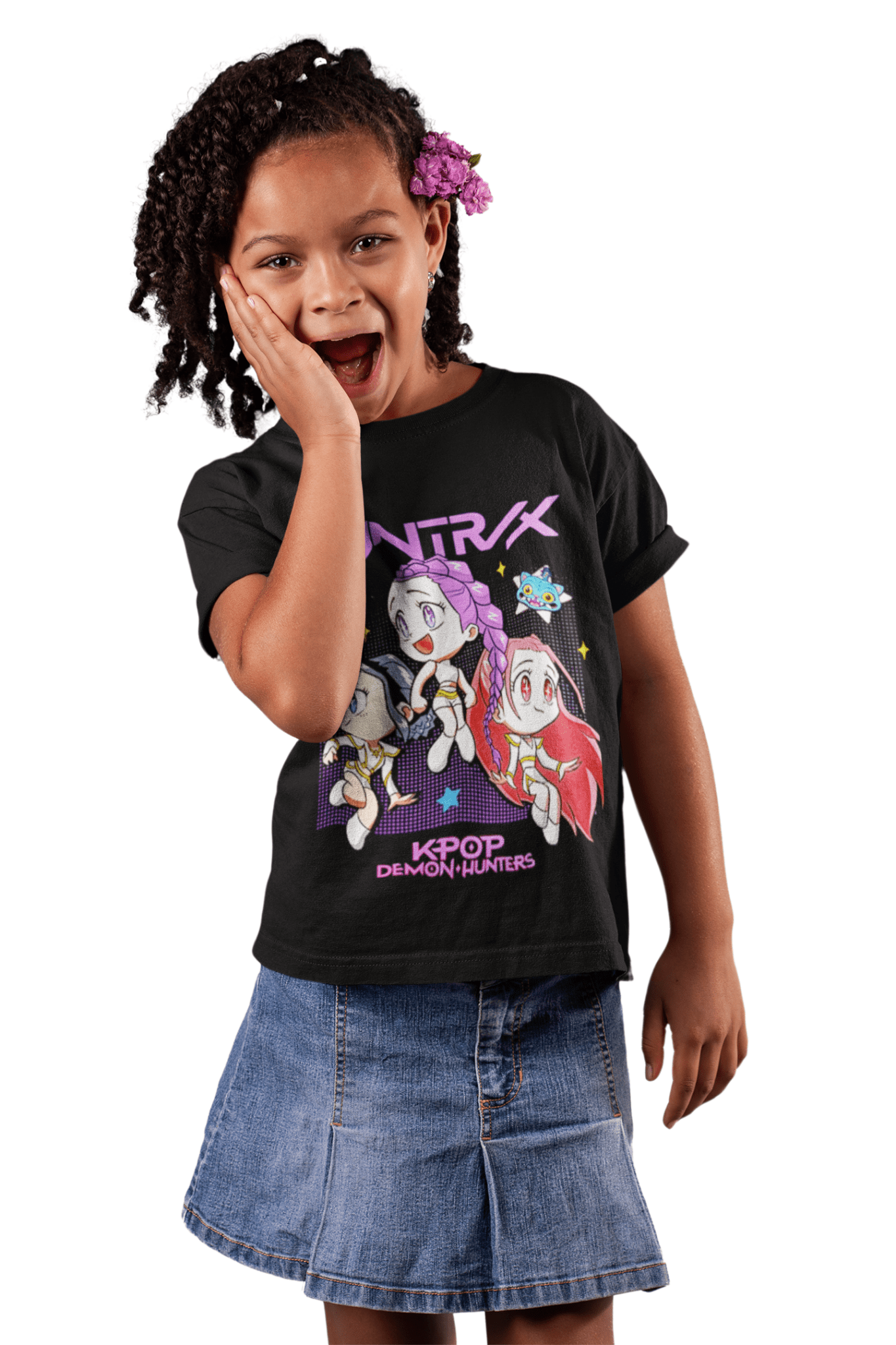 Polera baby Huntrix Y Saja Boys guerreras K - pop - amplitudmodulada