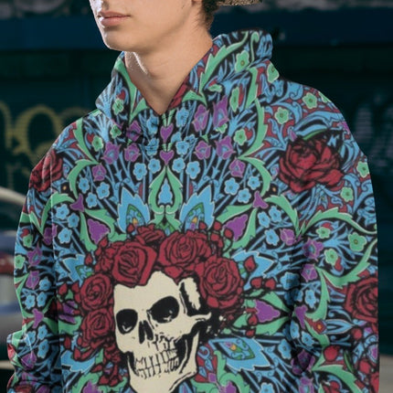 Poleron Calavera Rosas - amplitudmodulada