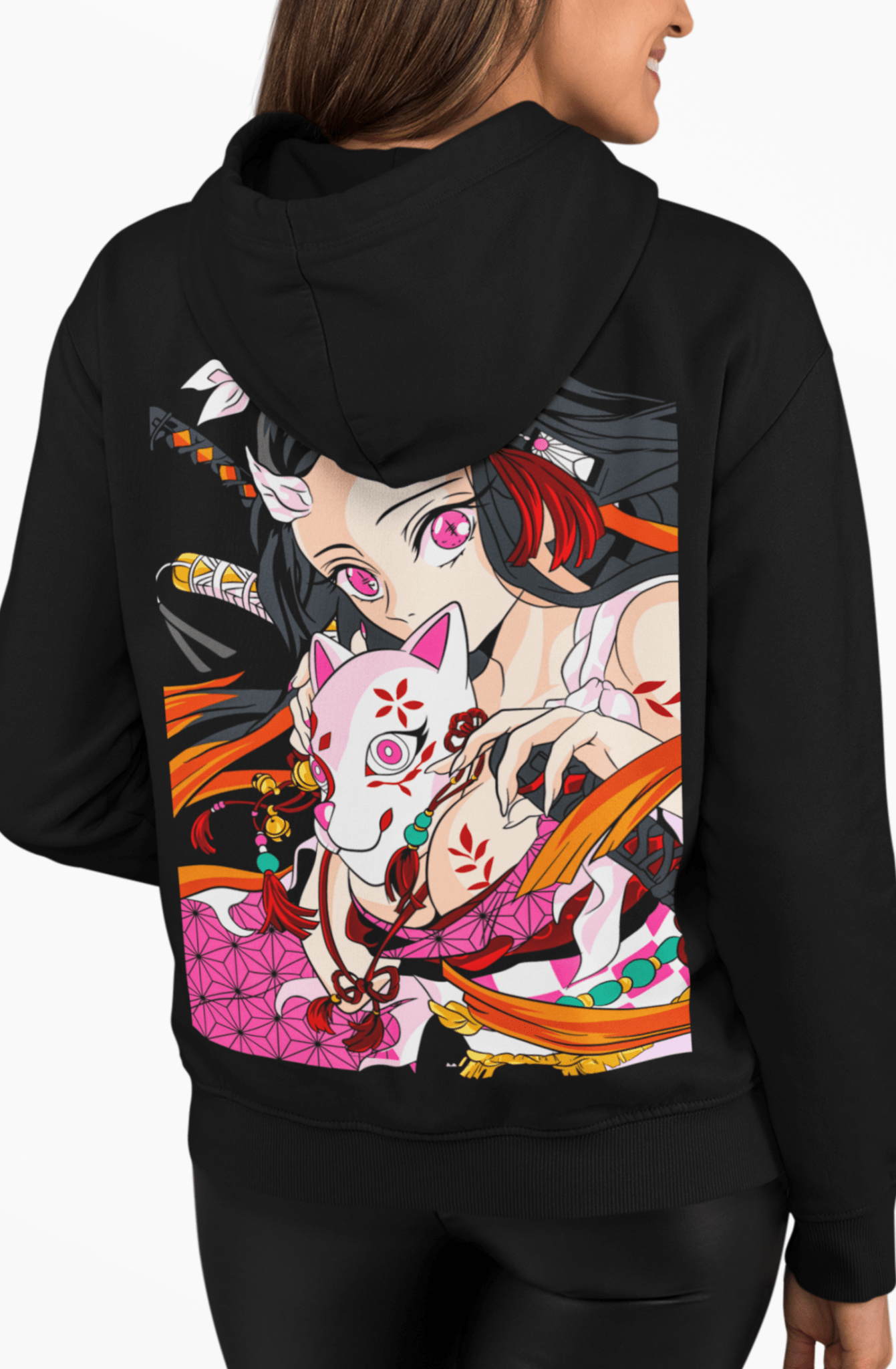 poleron demon slayer nezuko black - amplitudmodulada