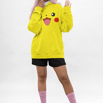 Poleron Pikachu Carita Adulto - amplitudmodulada