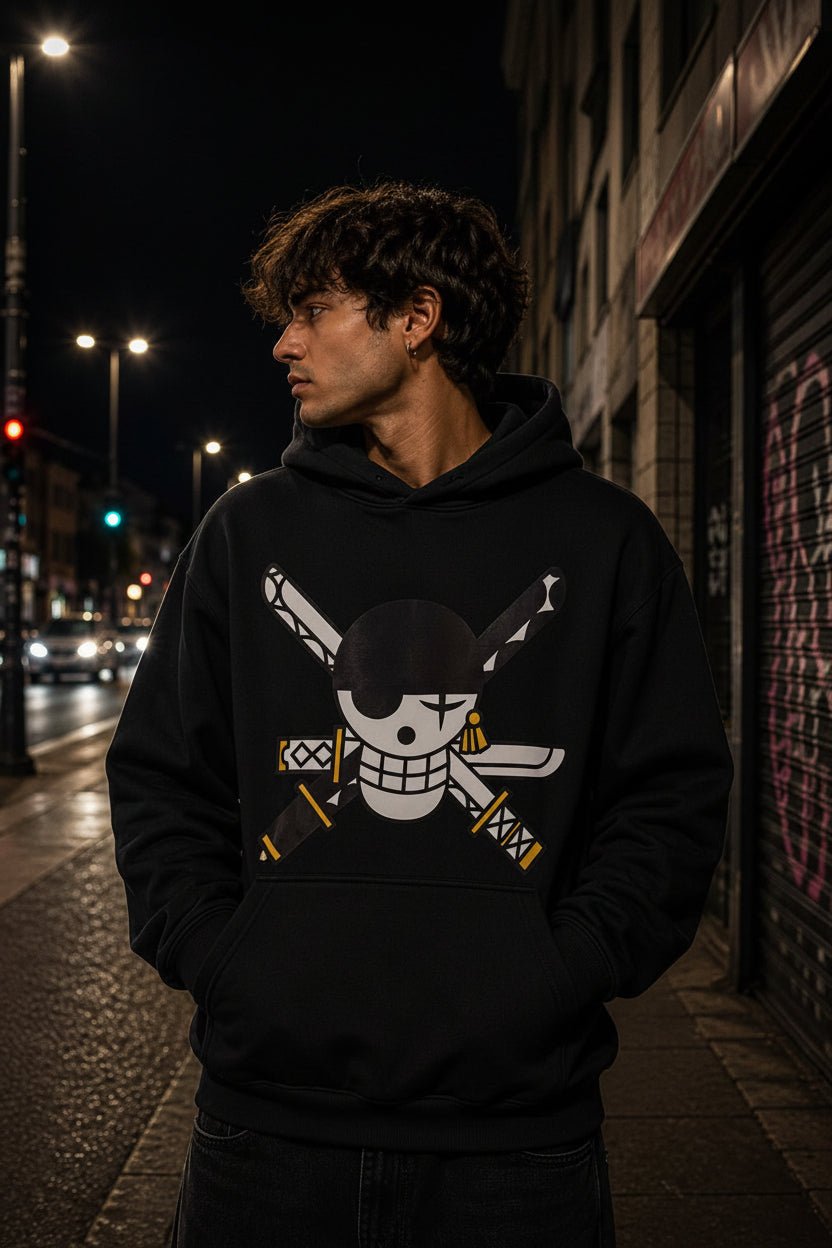 Poleron Roronoa Zoro con capucha - amplitudmodulada