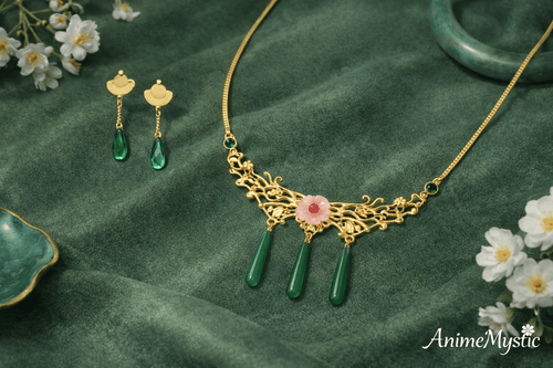 Set de Maomao La Boticaria collar + Aros - amplitudmodulada