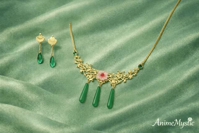 Set de Maomao La Boticaria collar + Aros - amplitudmodulada
