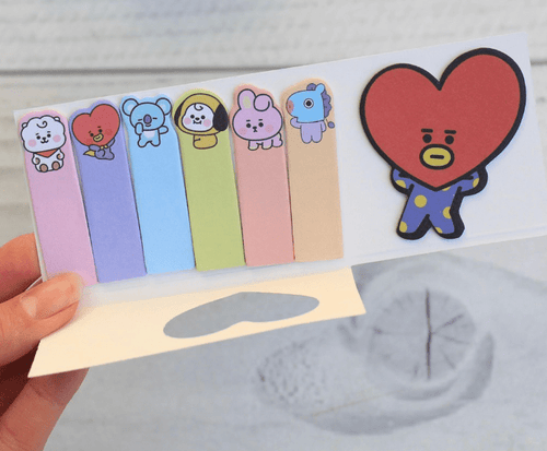 set de post - it coleccione BT21 - amplitudmodulada
