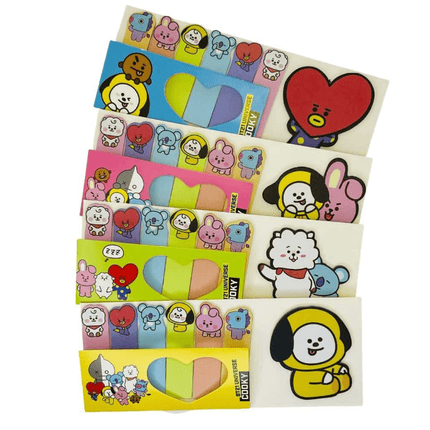 set de post - it coleccione BT21 - amplitudmodulada