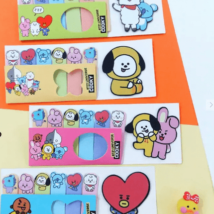 set de post - it coleccione BT21 - amplitudmodulada