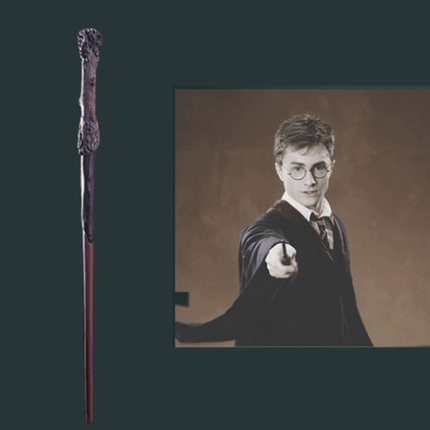 Varita de Harry Potter 42 cm + ticket de plataforma 9 3/4 y guia de hechizos - amplitudmodulada