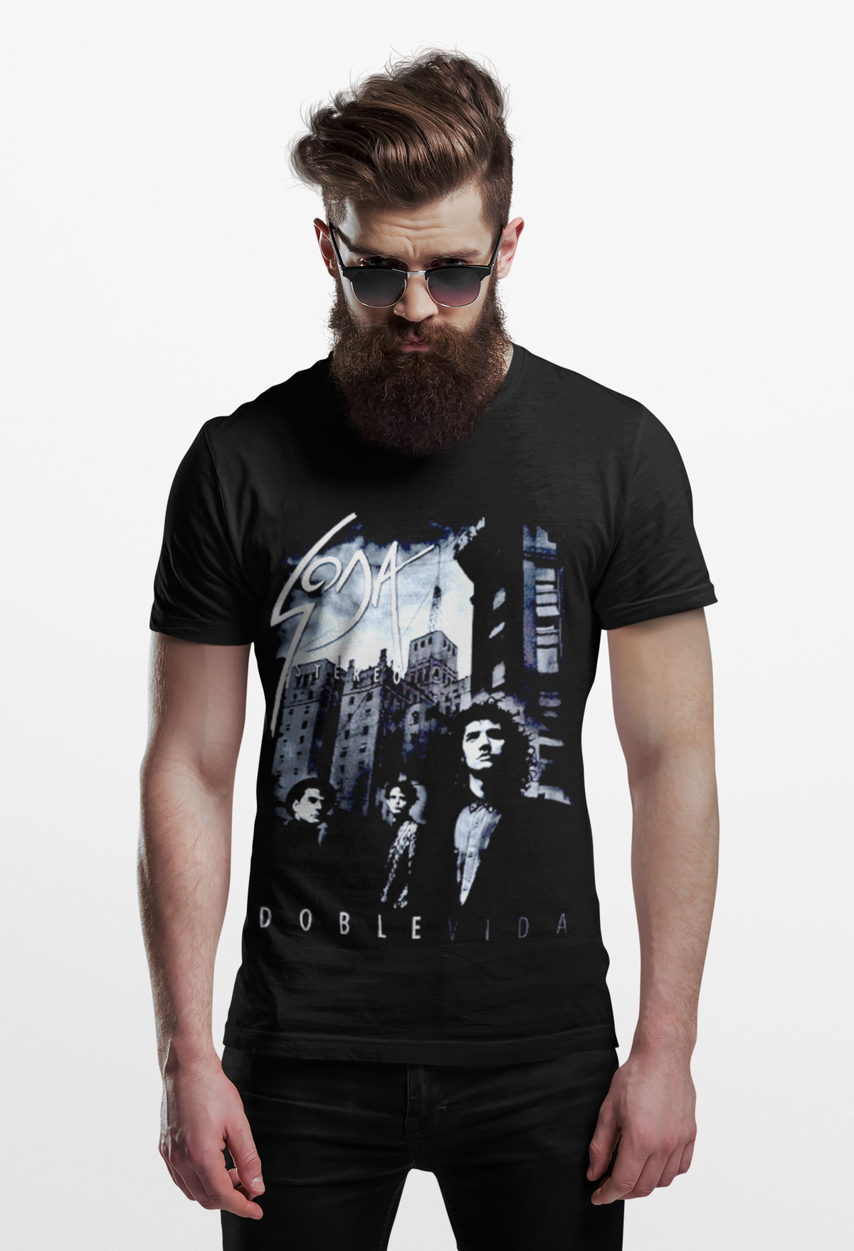 Polera Soda Stereo Doble Vida