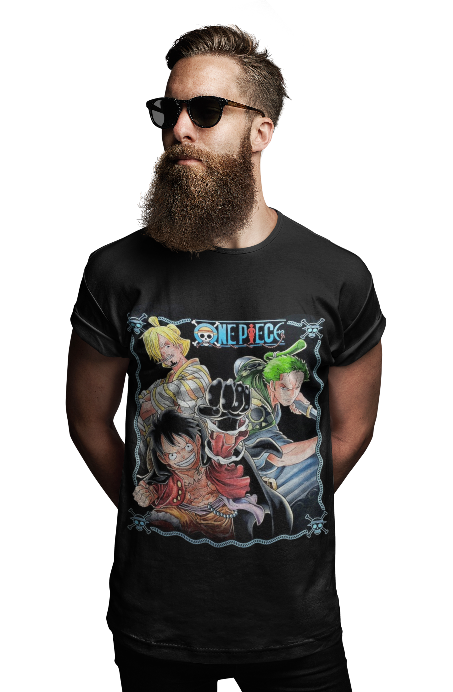 polera one piece luffy, Sanji y zoro