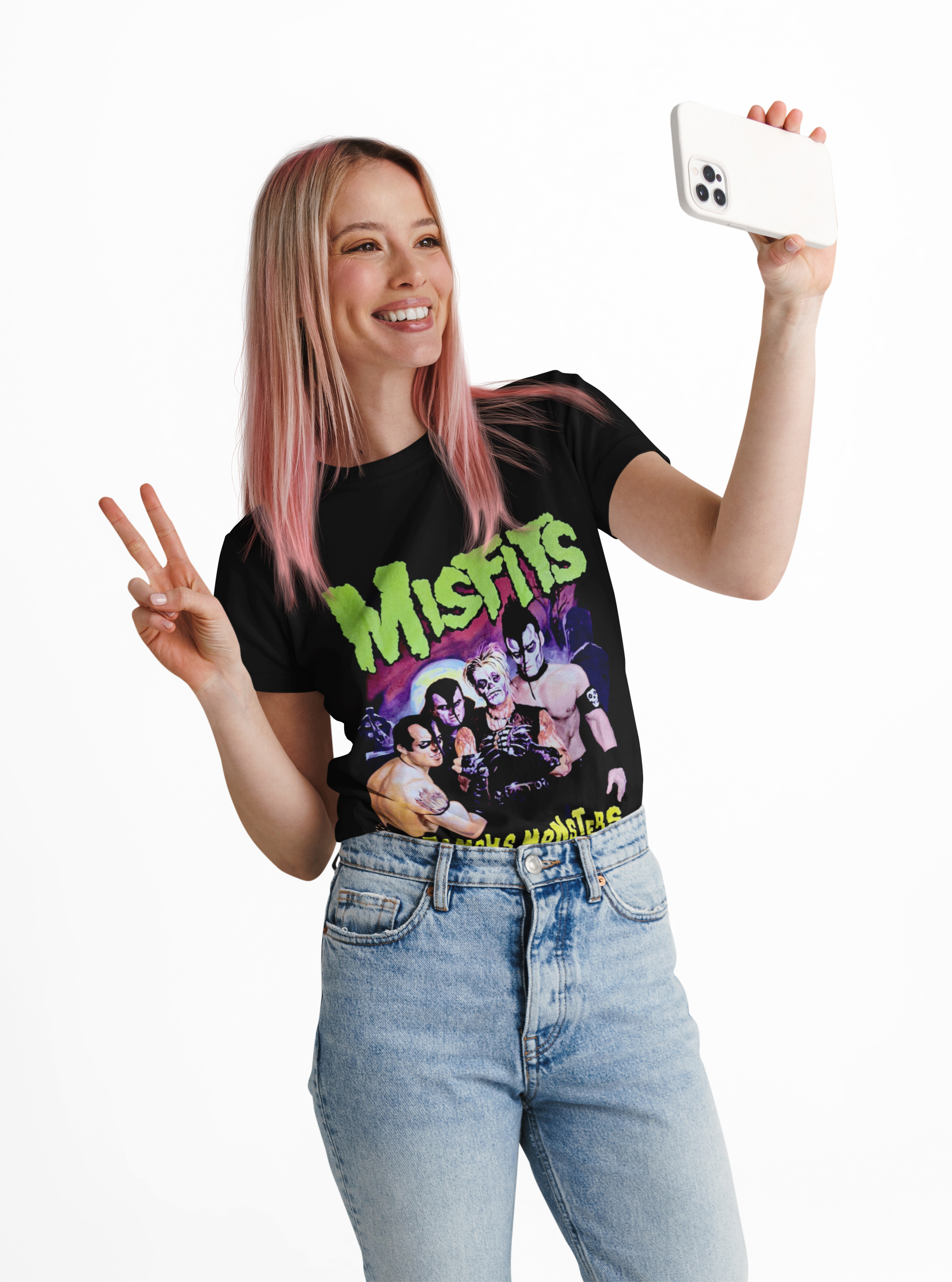 Polera Misfits famous monsters