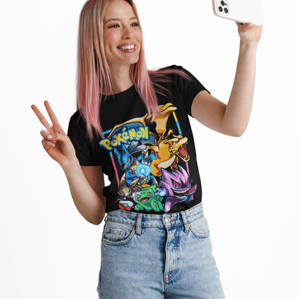 Polera Pokemon Acuarela -Adultos