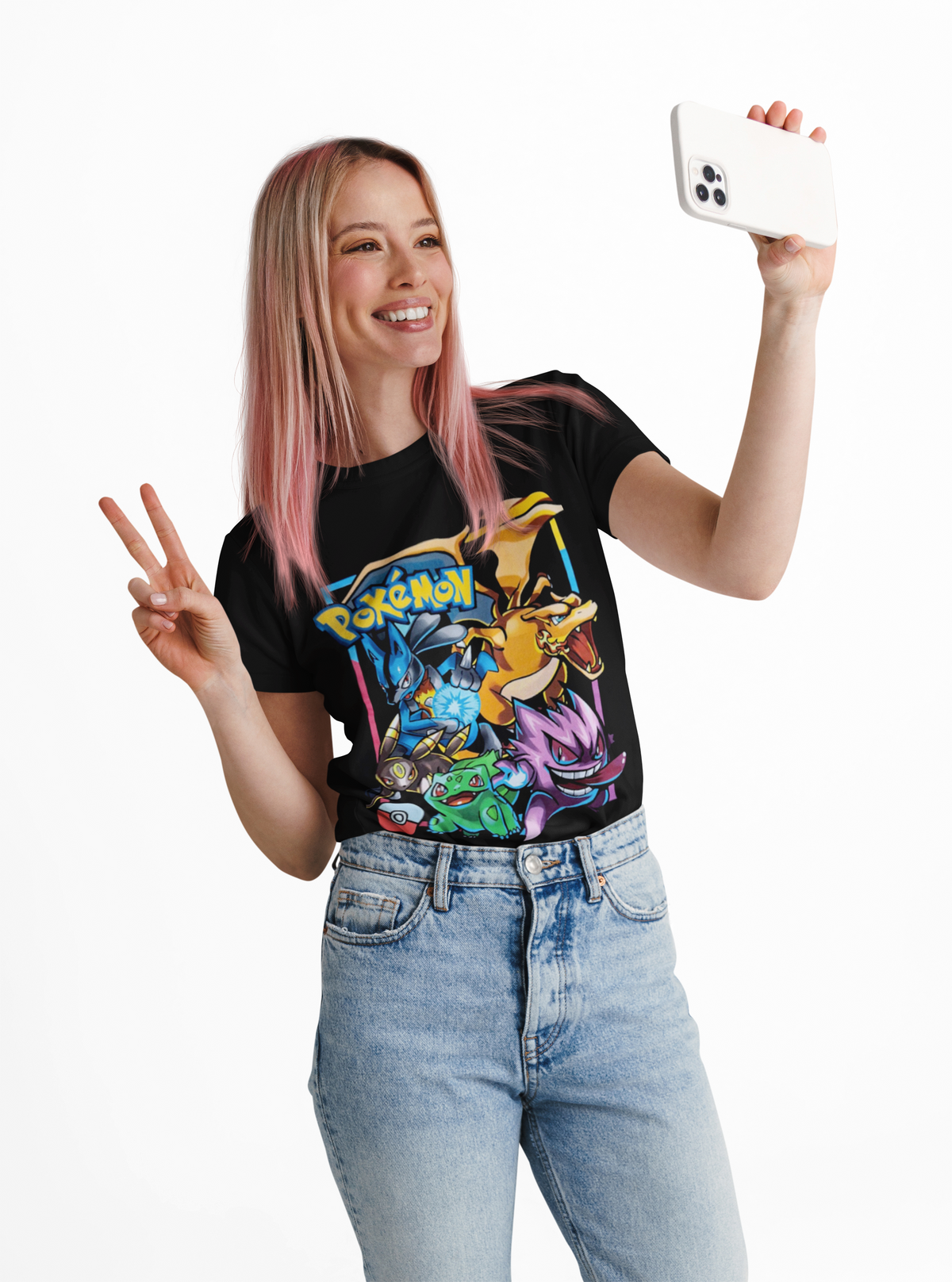Polera Pokémon Acuarela -Adultos