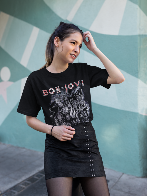 Polera Bon Jovi Slippery When Wet -Niños