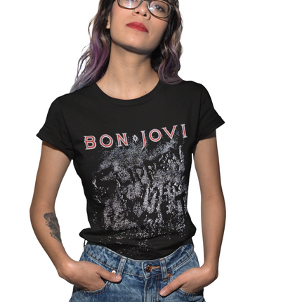 Polera Bon Jovi Slippery When Wet -Adulto