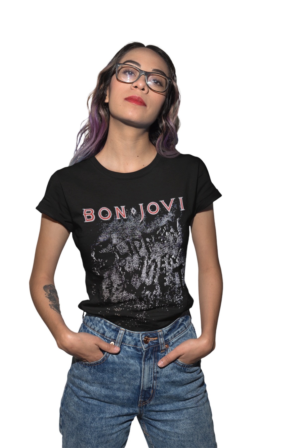 Camiseta Bon Jovi Slippery When Wet -Adulto