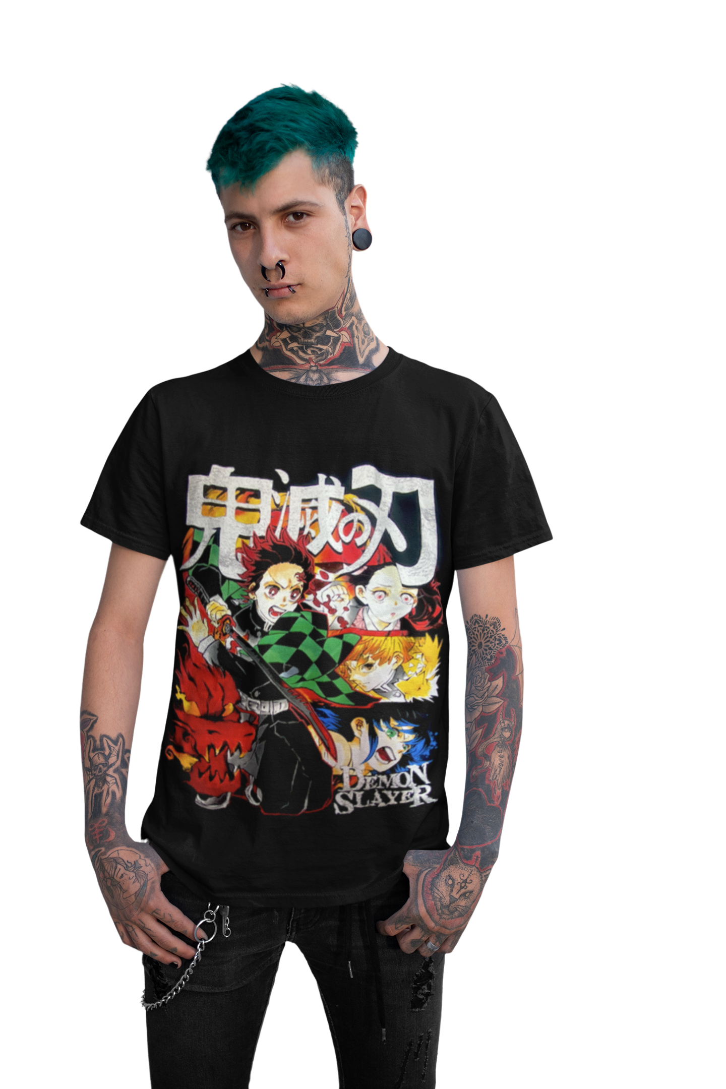 polera Kimetsu no Yaiba personajes