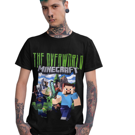 Polera Minecraft El Overworld (Mundo Superior)