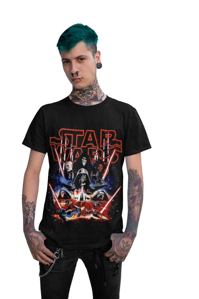 Polera Star Wars el lado oscuro de la fuerza