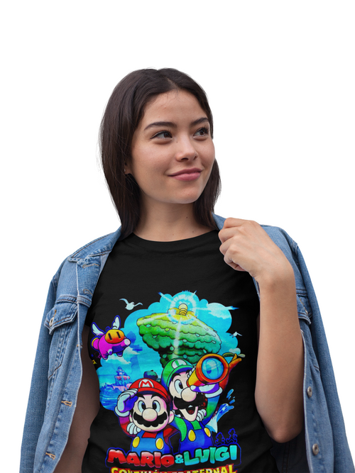 Polera Mario Luigi Brothership - Adultos