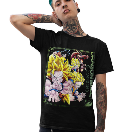 Polera Dragon Ball Goku evolucion