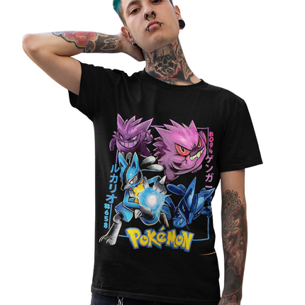 Polera Pokemon Gengar & Greninja -Adultos