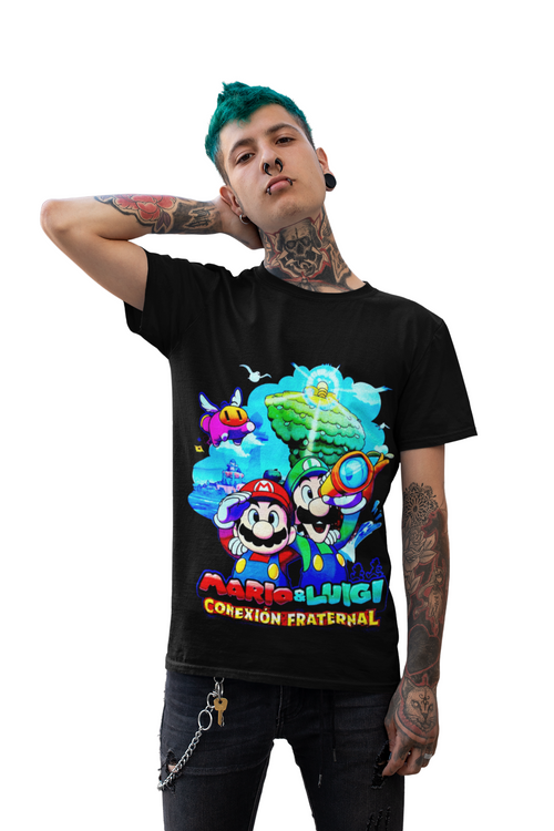 Polera Mario Luigi Brothership - Adultos