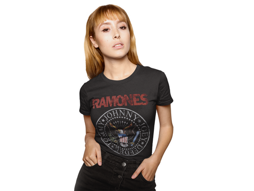 Polera Ramones Hey Ho Let's Go