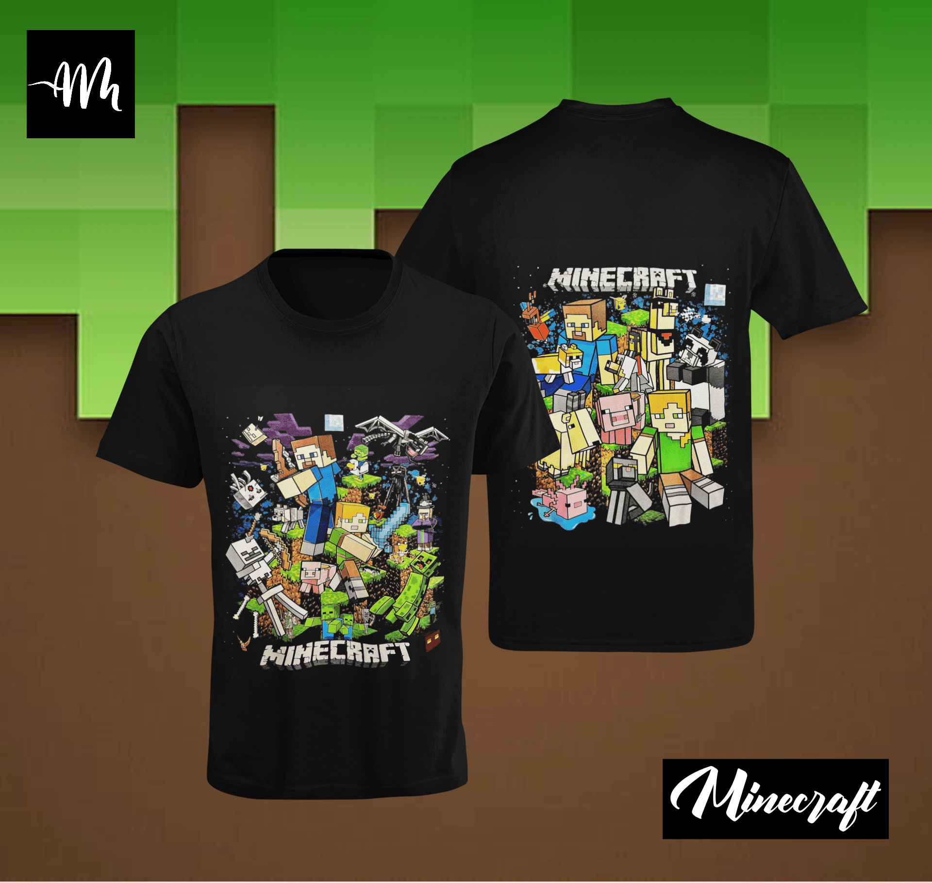 Polera Minecraft - amplitudmodulada