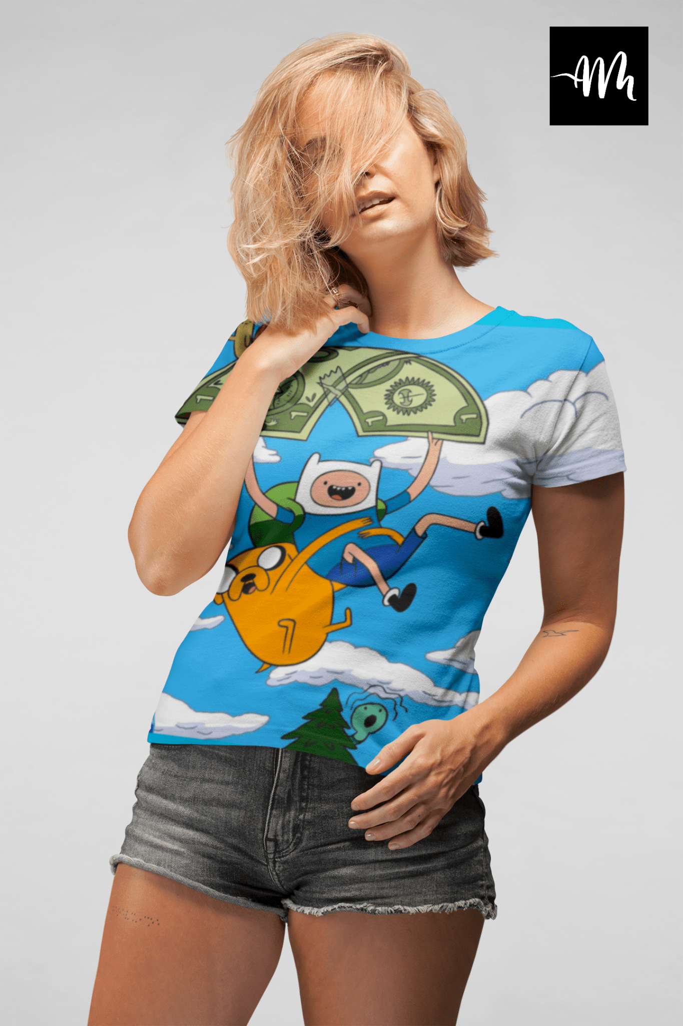 polera jake and finn dolar - amplitudmodulada