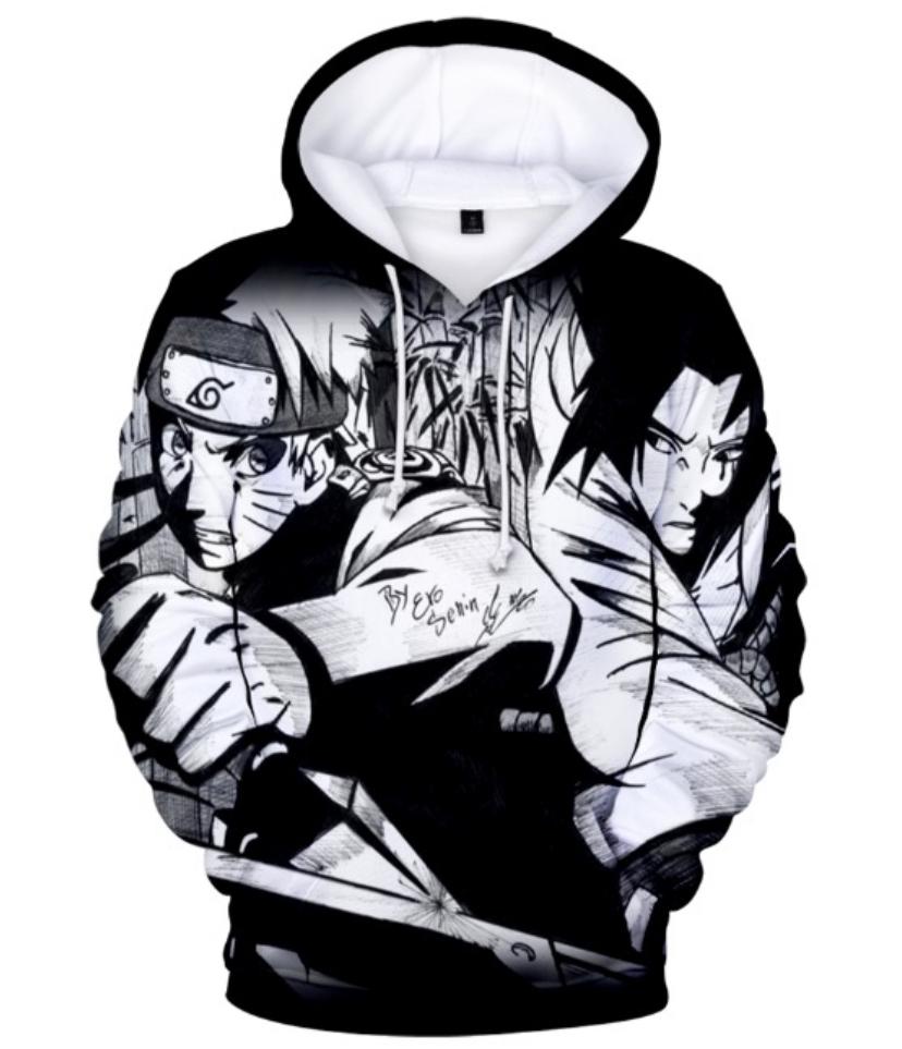 Poleron Naruto Black - amplitudmodulada